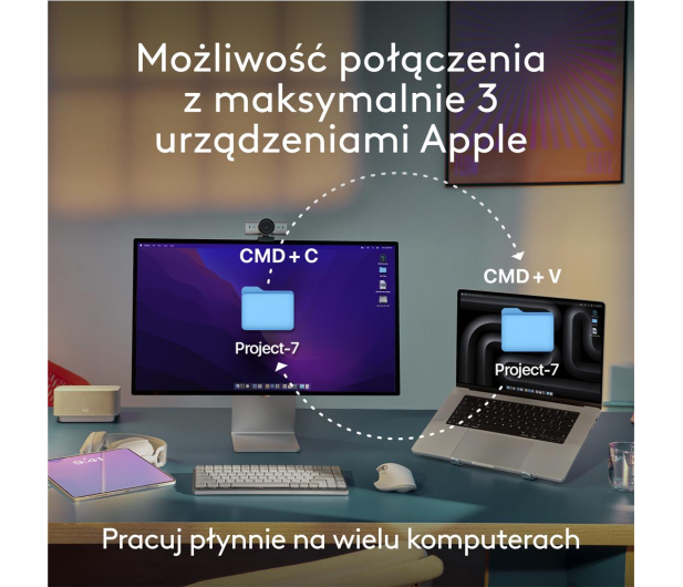 Logitech MX Keys S for Mac Jasnoszary - 1261399 - zdjęcie 12